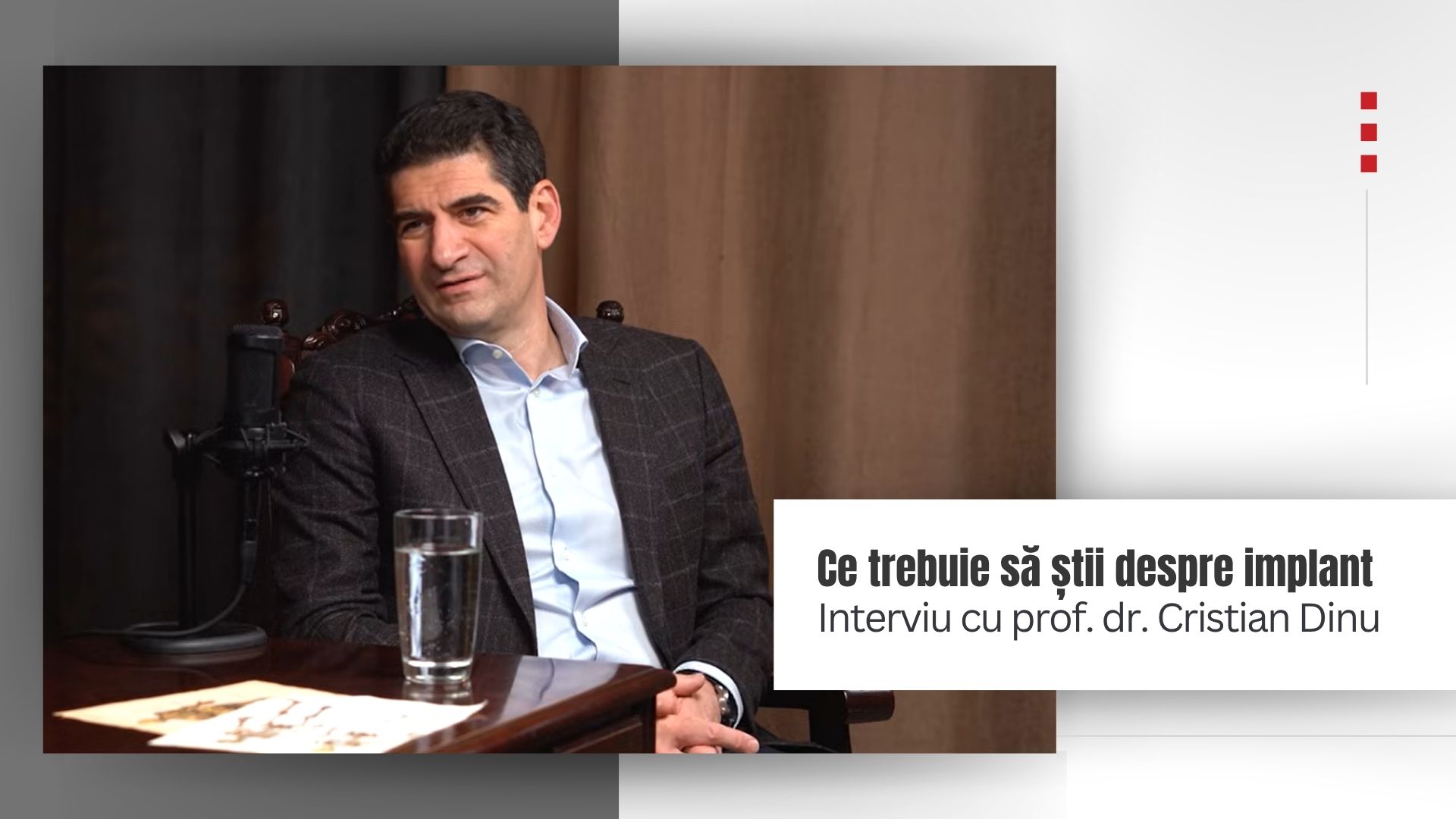 Interviu cu prof. dr. Cristian Dinu. Implantologia dincolo de marketing